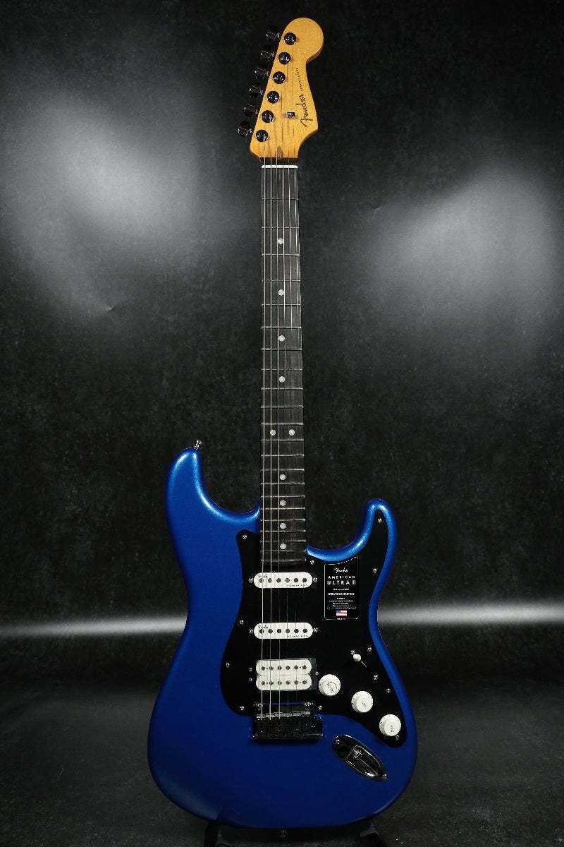 Fender American Ultra II Stratocaster HSS Ebony Noble Blue #GG3h9