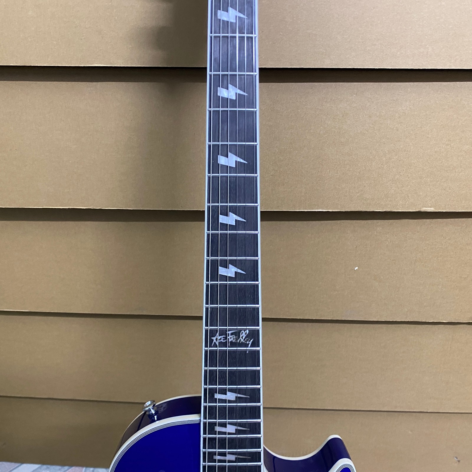 Custom 3H pickup Electric Guitar Blue Burst Flame Maple Top CLEARANCE PRICE