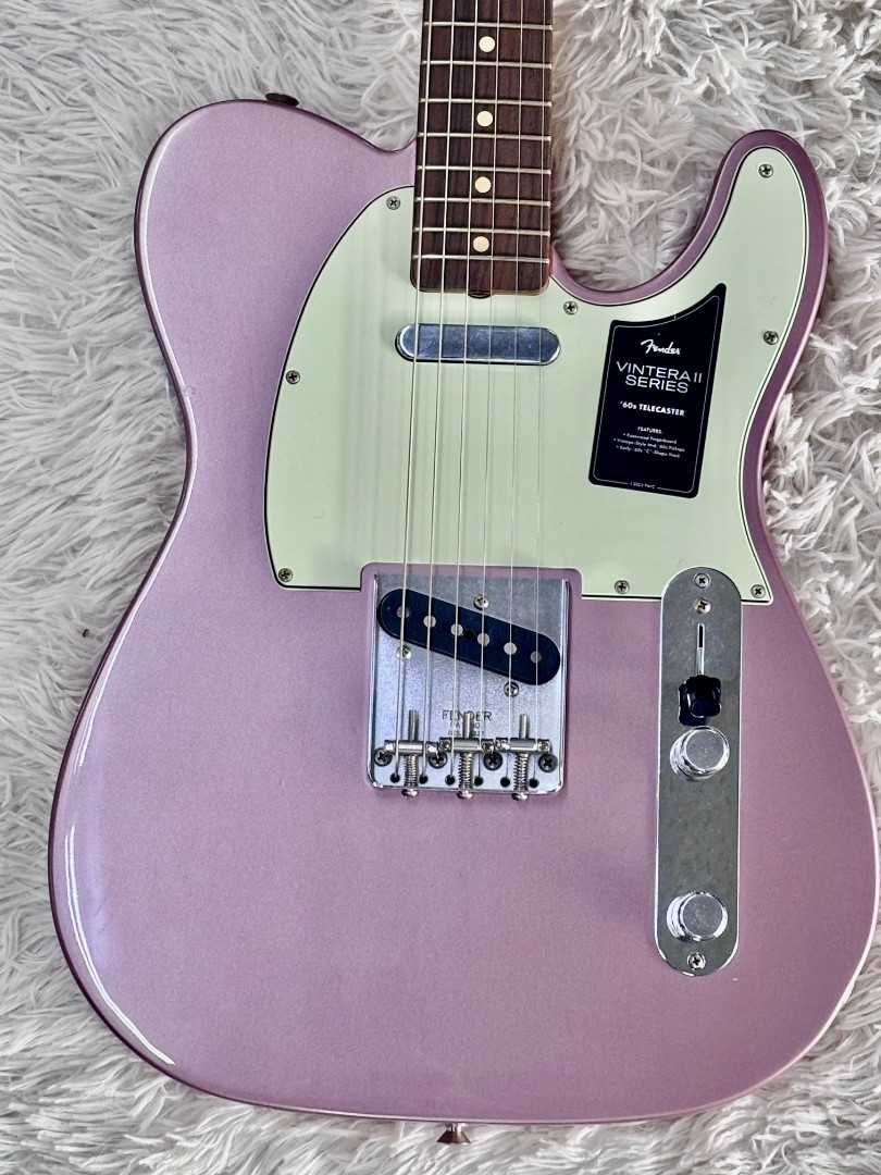 Fender Vintera II Road Worn ’60s Telecaster, Rosewood board, Burgundy Metallic