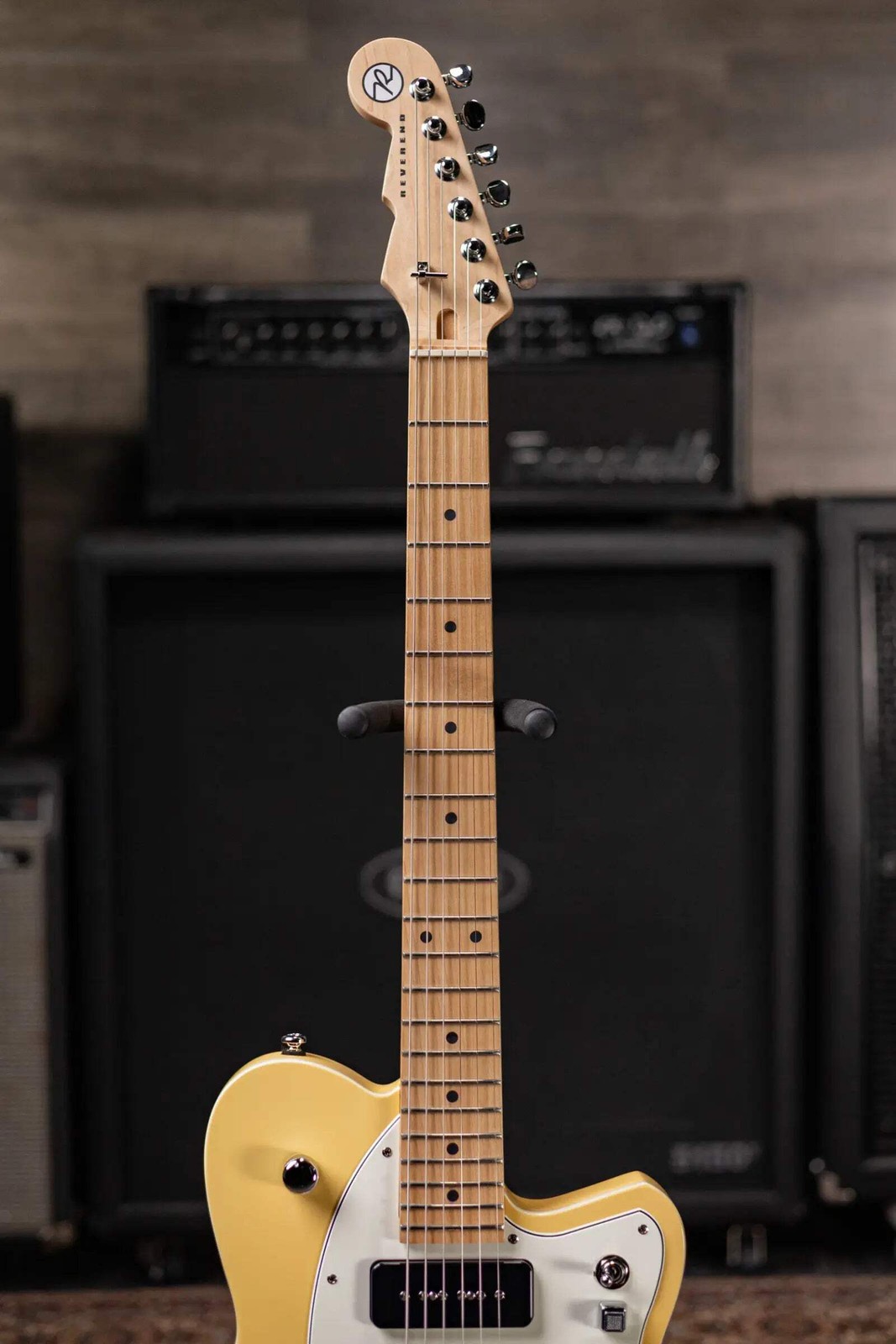 Reverend Chris Freeman Signature Electric Guitar – Powder Yellow