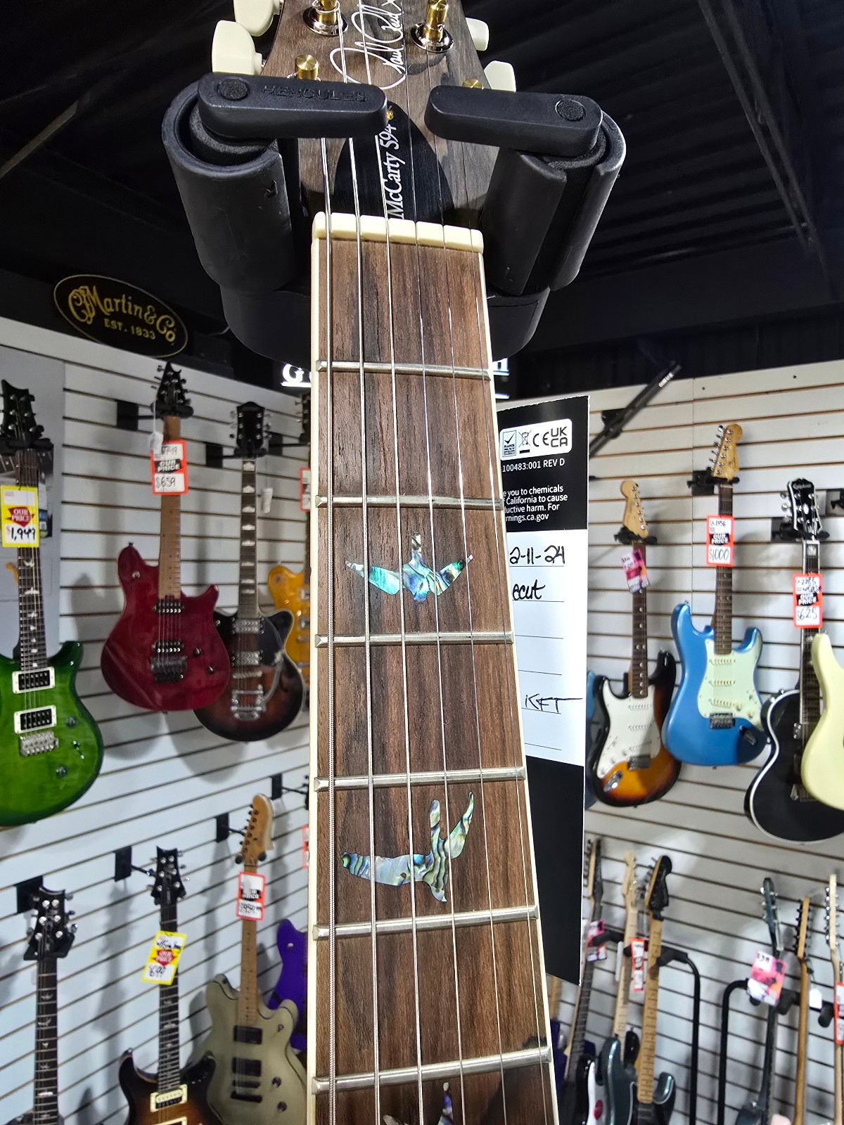 PRS Wood Library McCarty Singlecut 594 – Copperhead w/Paisley Case & PLEK*D #451