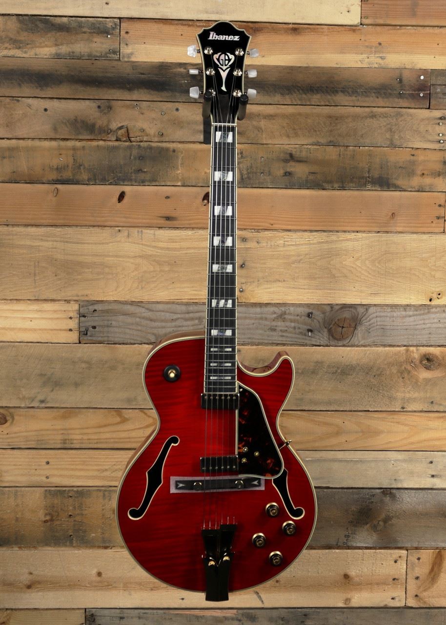 Ibanez George Benson GB10SEFM Hollow Body Electric Guitar Sapphire Red w/ Case