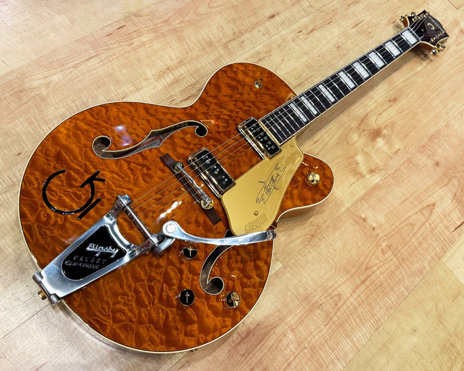 Gretsch G6120TGQM-56 Limited Edition Quilt Classic Chet Atkins Hollow Body