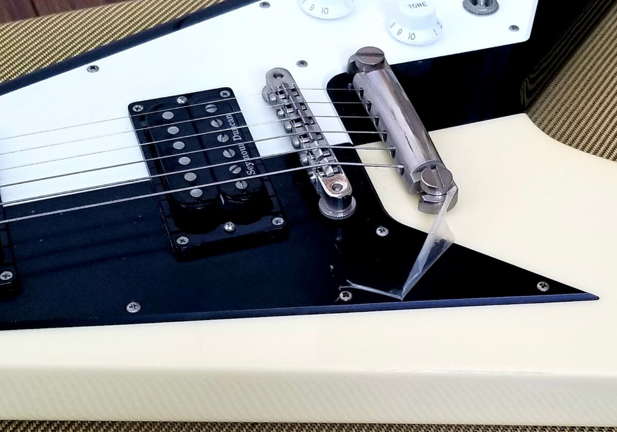 Out Of Production Edwards Flying V E-Fv-125Wb Dot Famous Musician Model Michael