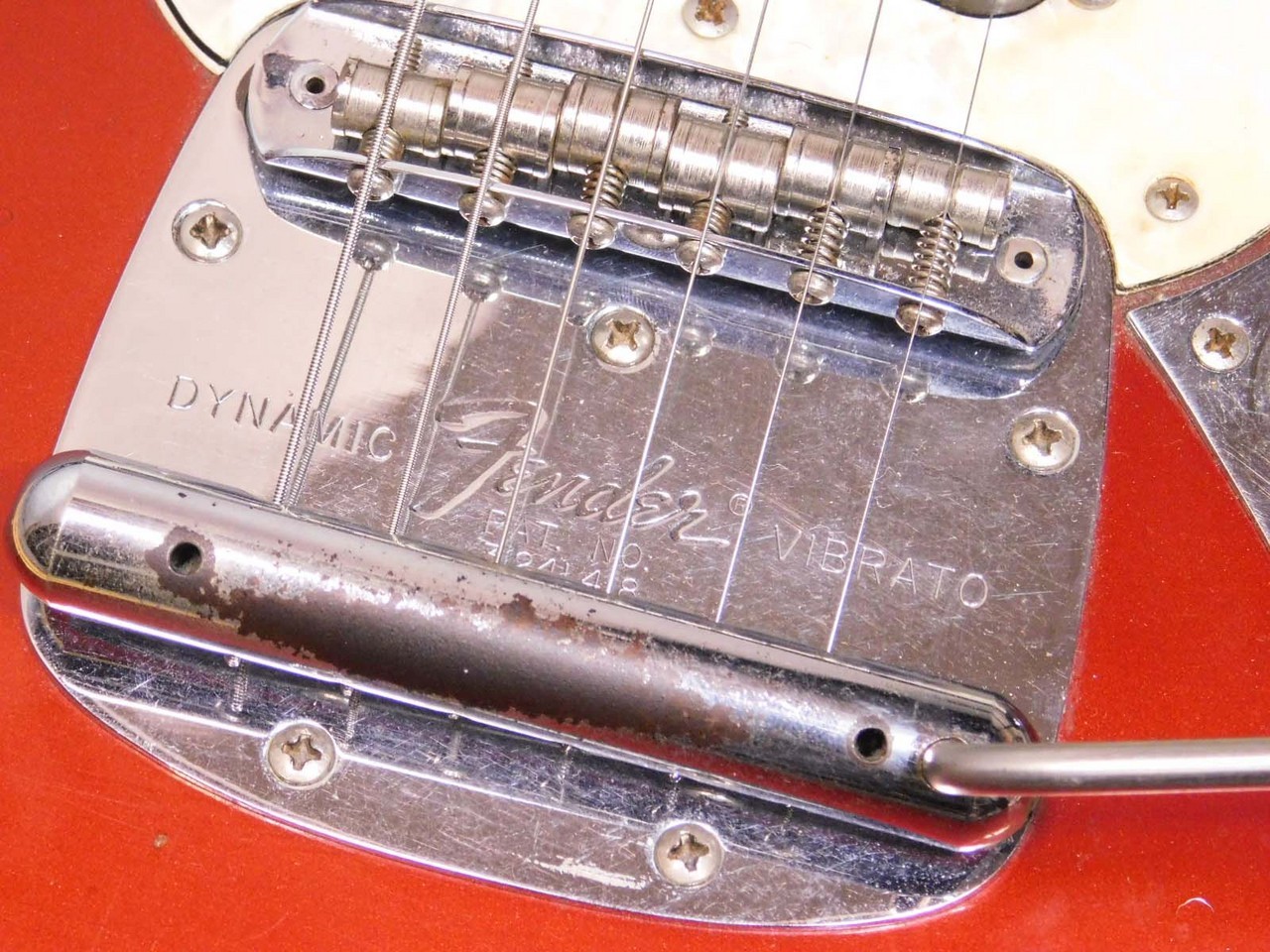 Fender Mustang Competition Red 3.30kg with Hard Case 1973 Electric Guitar
