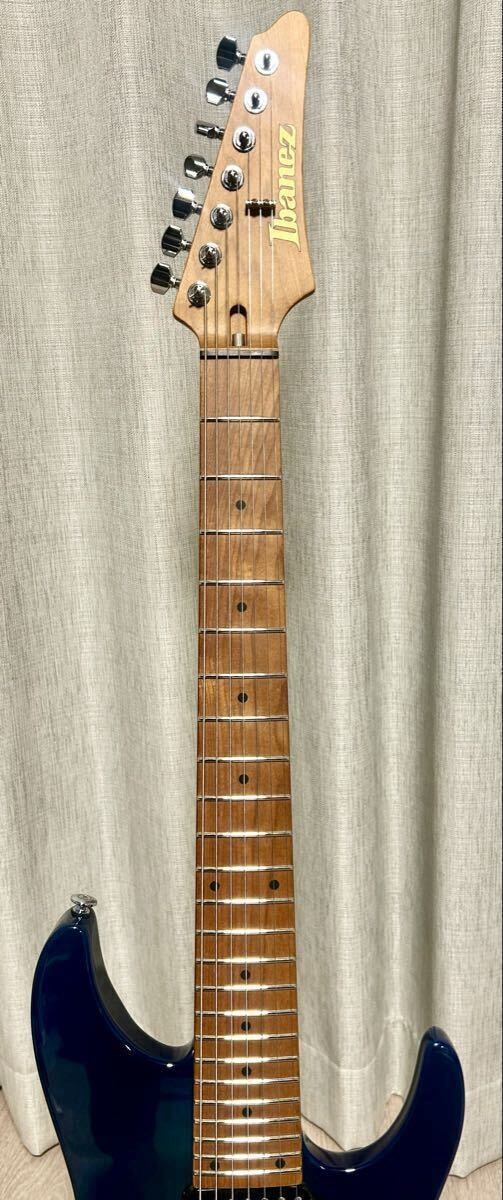 Ibanez AZ24027 Prestige Refinished 7 String Guitar Blue Green Japan Made