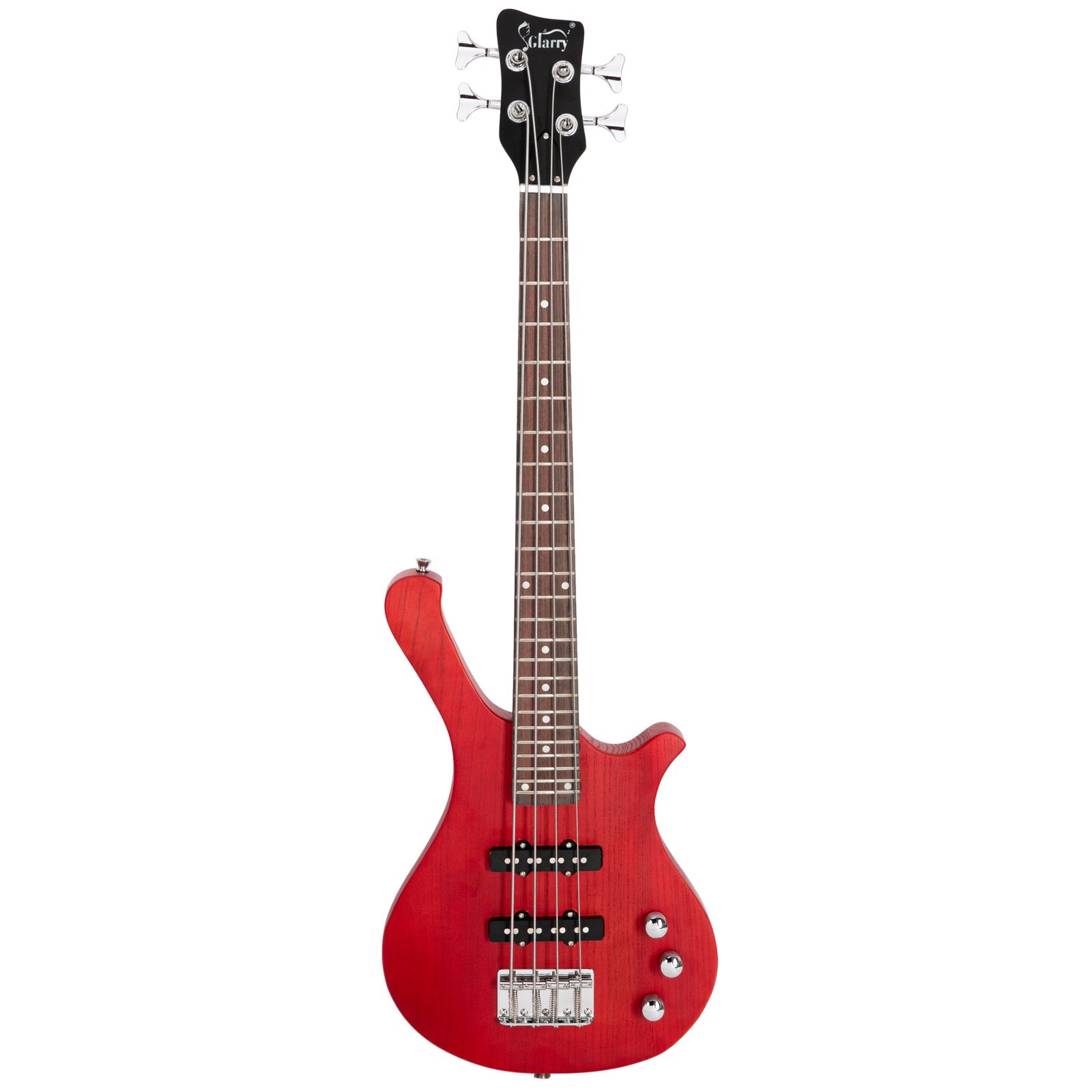 🎸FREE SHIPPING!🎸Short Scale W Style Electric Bass Guitar + 2 Jazz Style Pups!