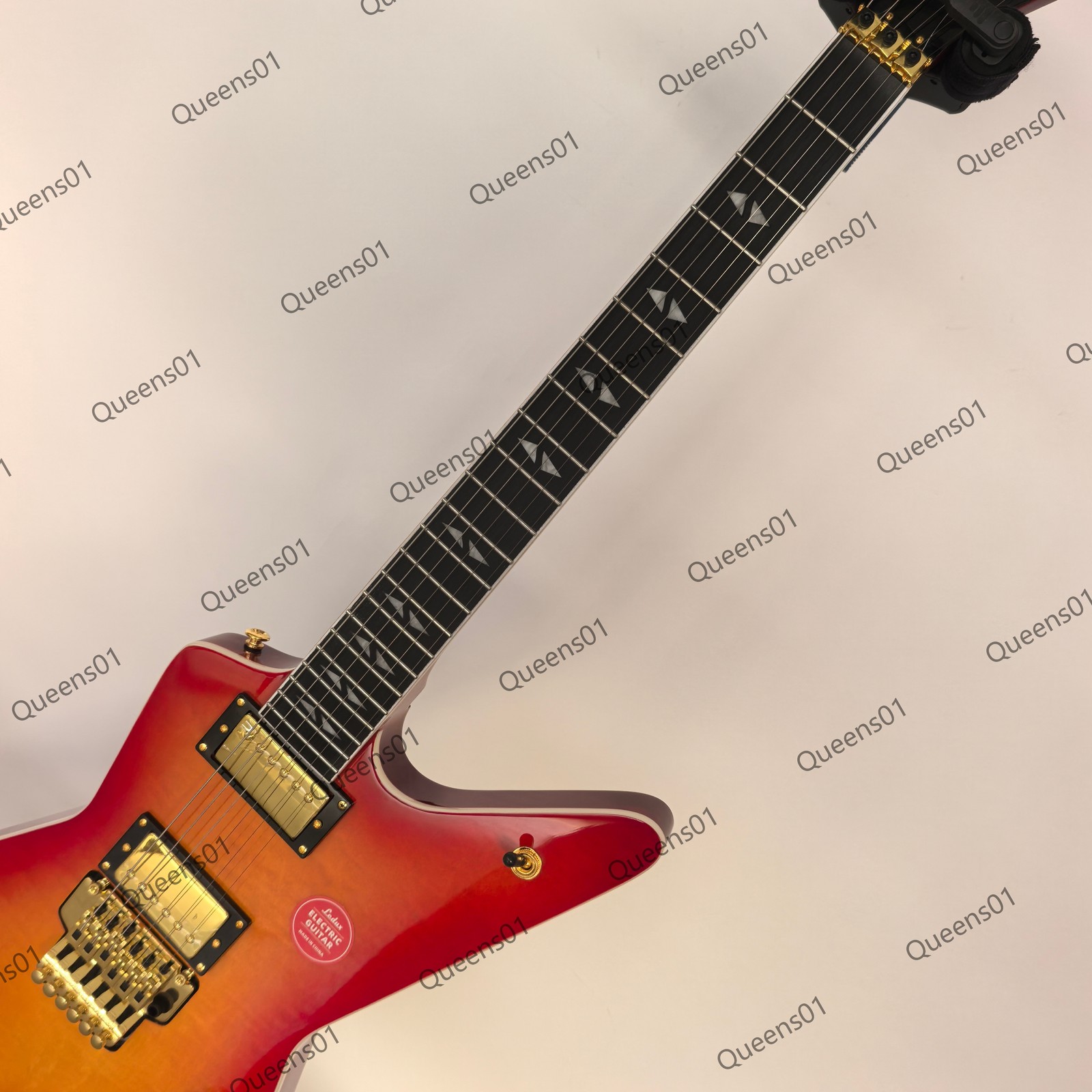 Electric Guitar Stainless Rounded Fret Edge Mahogany Body Cherry Sunburst