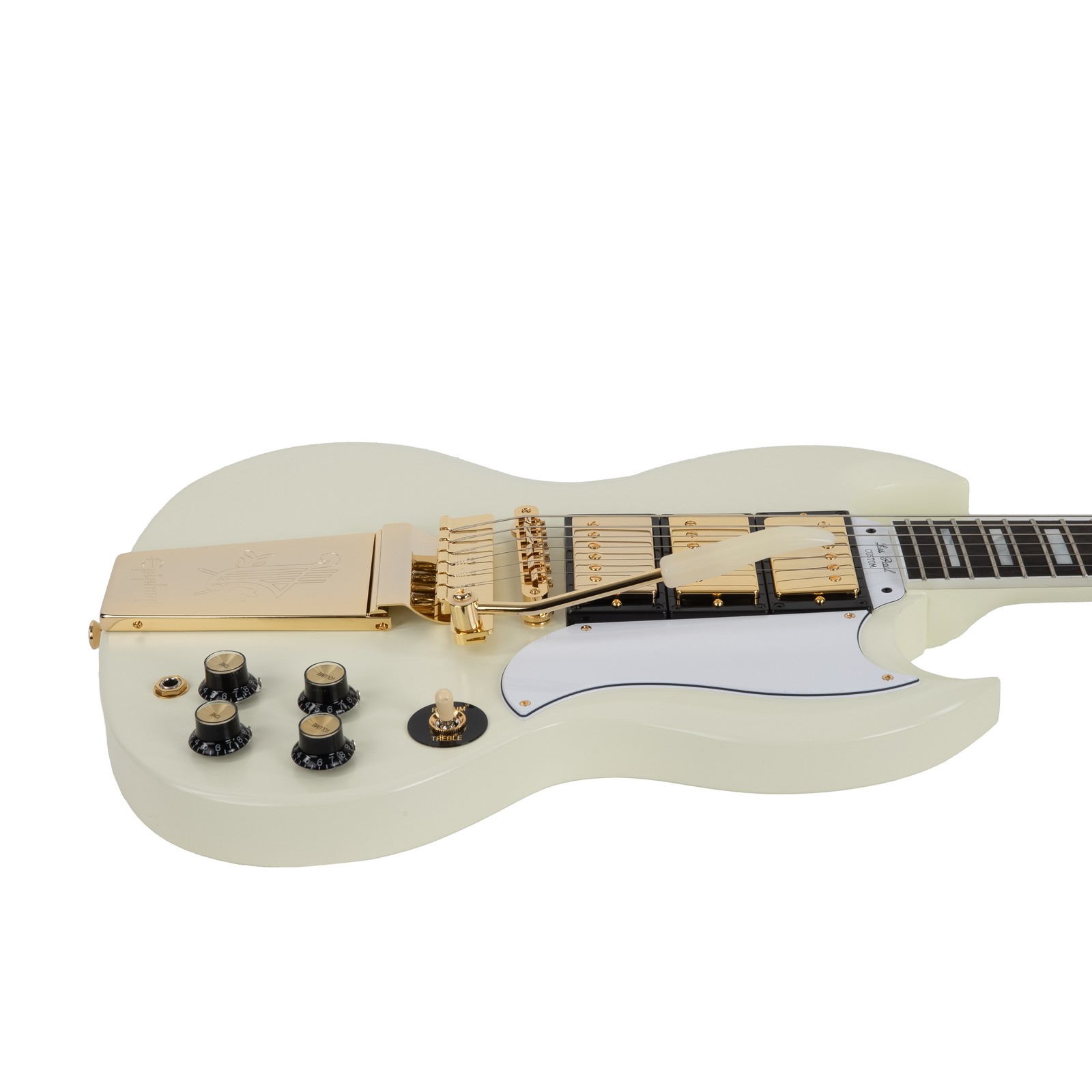 Used Epiphone 1963 Les Paul SG Custom With Maestro Vibrola – Classic White