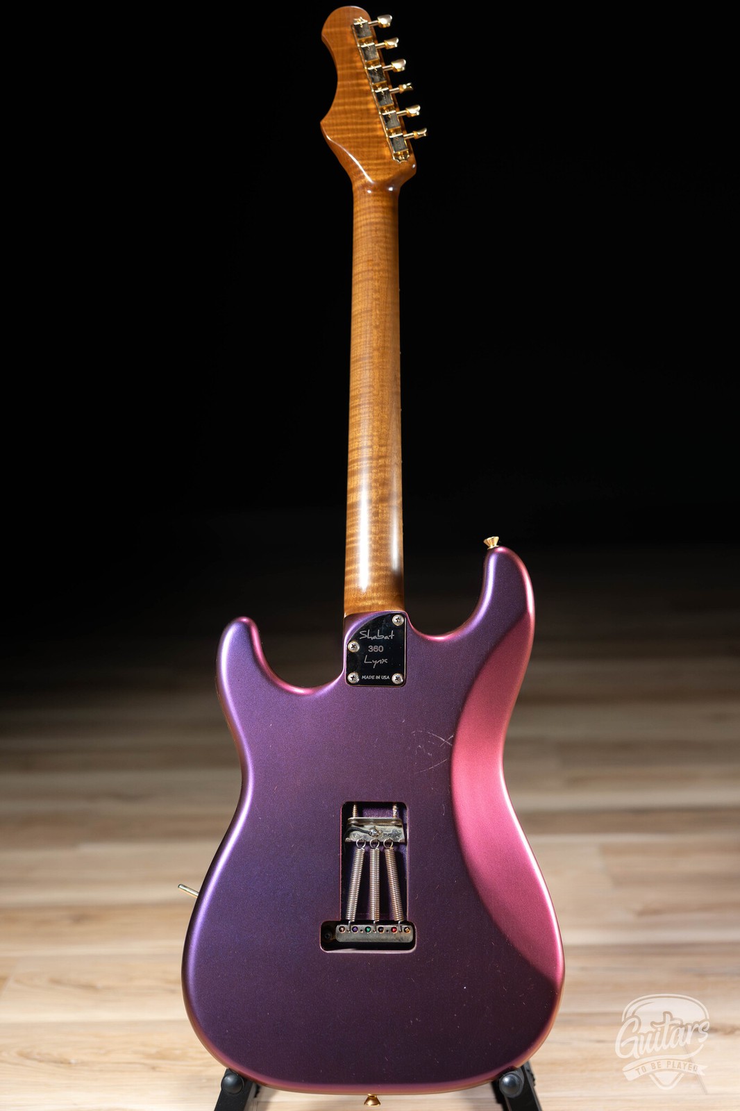 Shabat Lynx HSH Alder S-Style w/ Flame Roasted Maple & Rosewood –Cosmic Amethyst