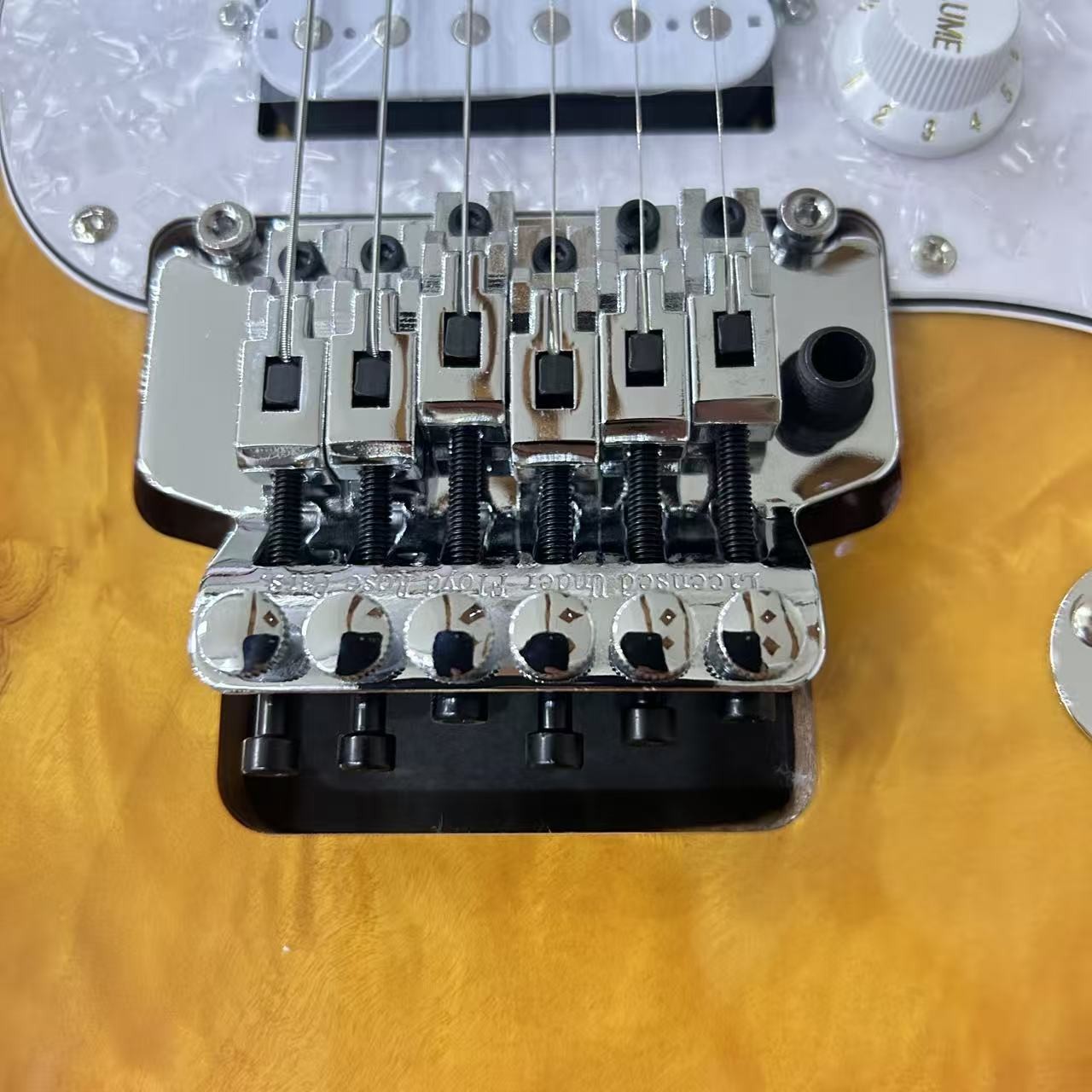 MOD Burl Maple Double-cut Sunburst Electric Guitar Floyd Rose Tremolo SSH Pickup