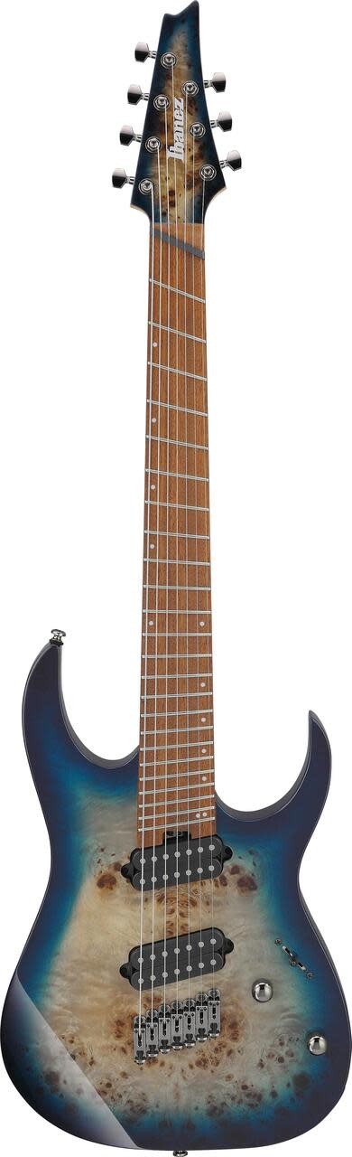 Ibanez RGMS7PB Multi-Scale 7-String E/G, Jatoba FB, Cosmic Blue Starburst