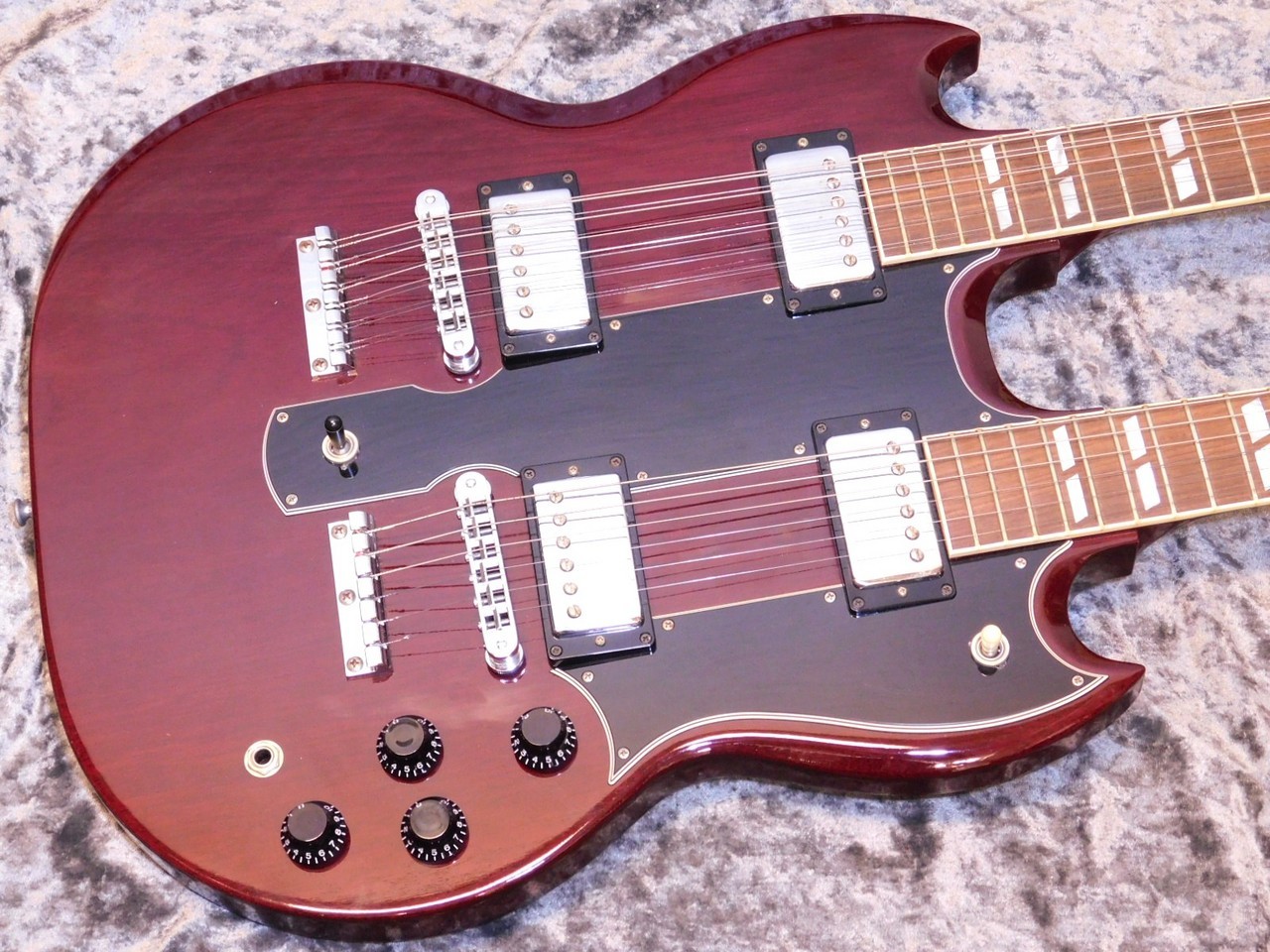Gibson EDS-1275 Cherry Double Neck 1997 Used Excellent Condition