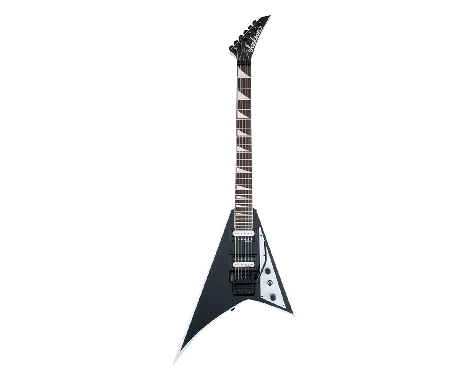 Jackson JS Series Rhoads JS32 – Black w/ White Bevels w/ Amaranth FB