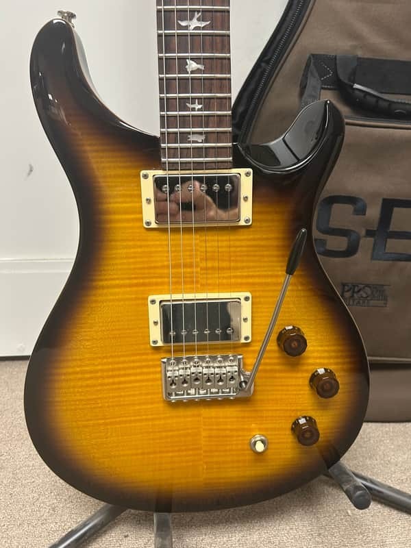 PRS SE DGT David Grissom Tremolo Signature Electric Guitar – Tobacco Sunburst