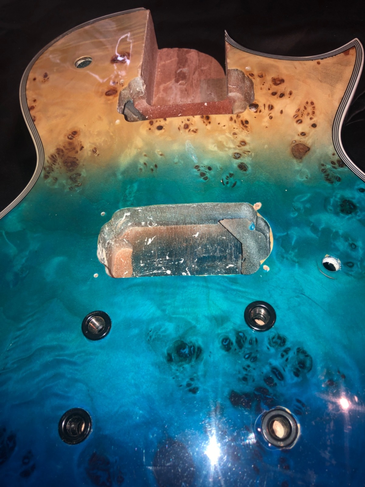 LP – Style-Type Electric Body / blue-fade – type finish