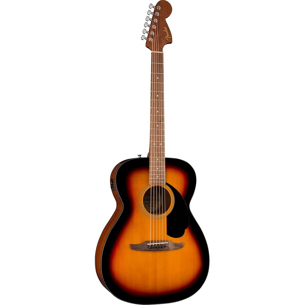 Fender Monterey E Spruce Top 3-Color Sunburst w/ Strap Tuner Bundle