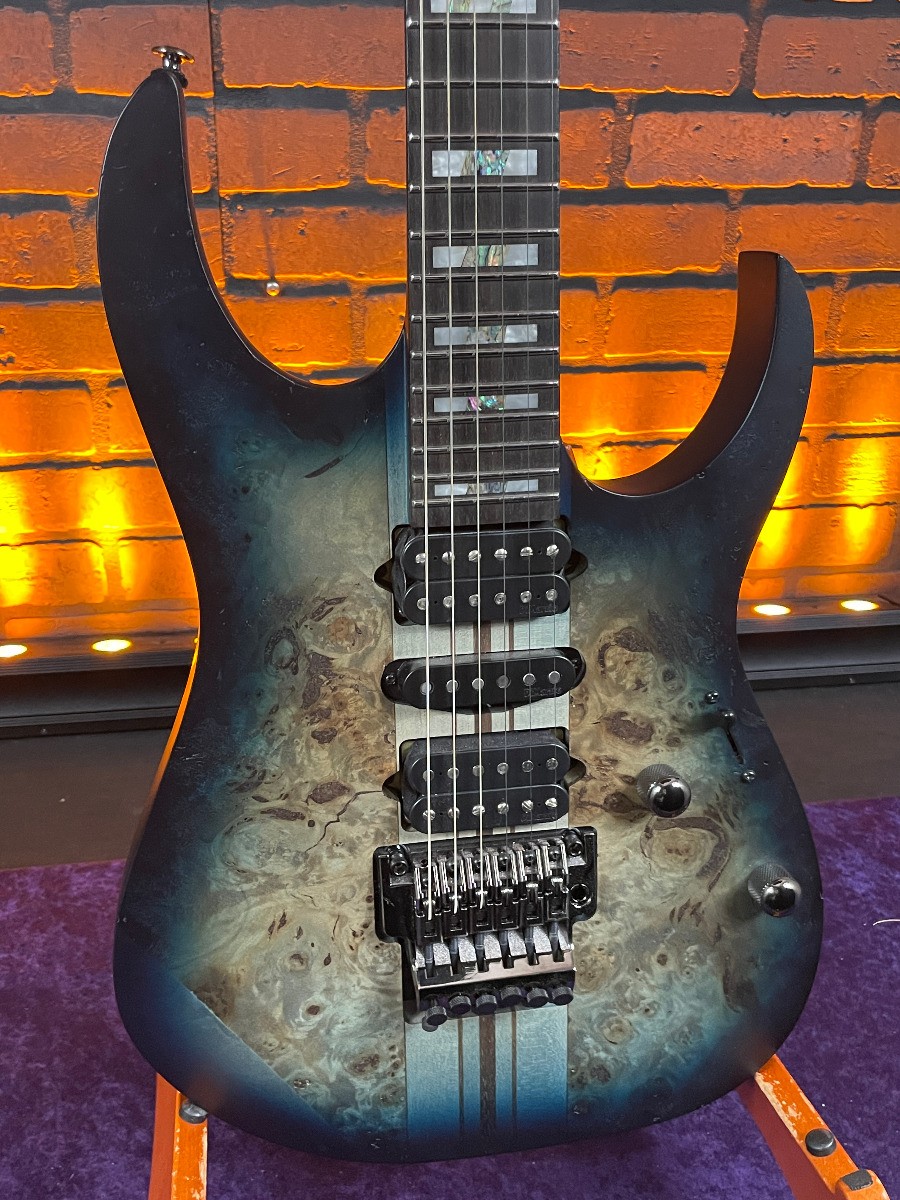 2023 Ibanez Premium RGT1270PB Guitar – Cosmic Blue Starburst Flat Electric Gu…