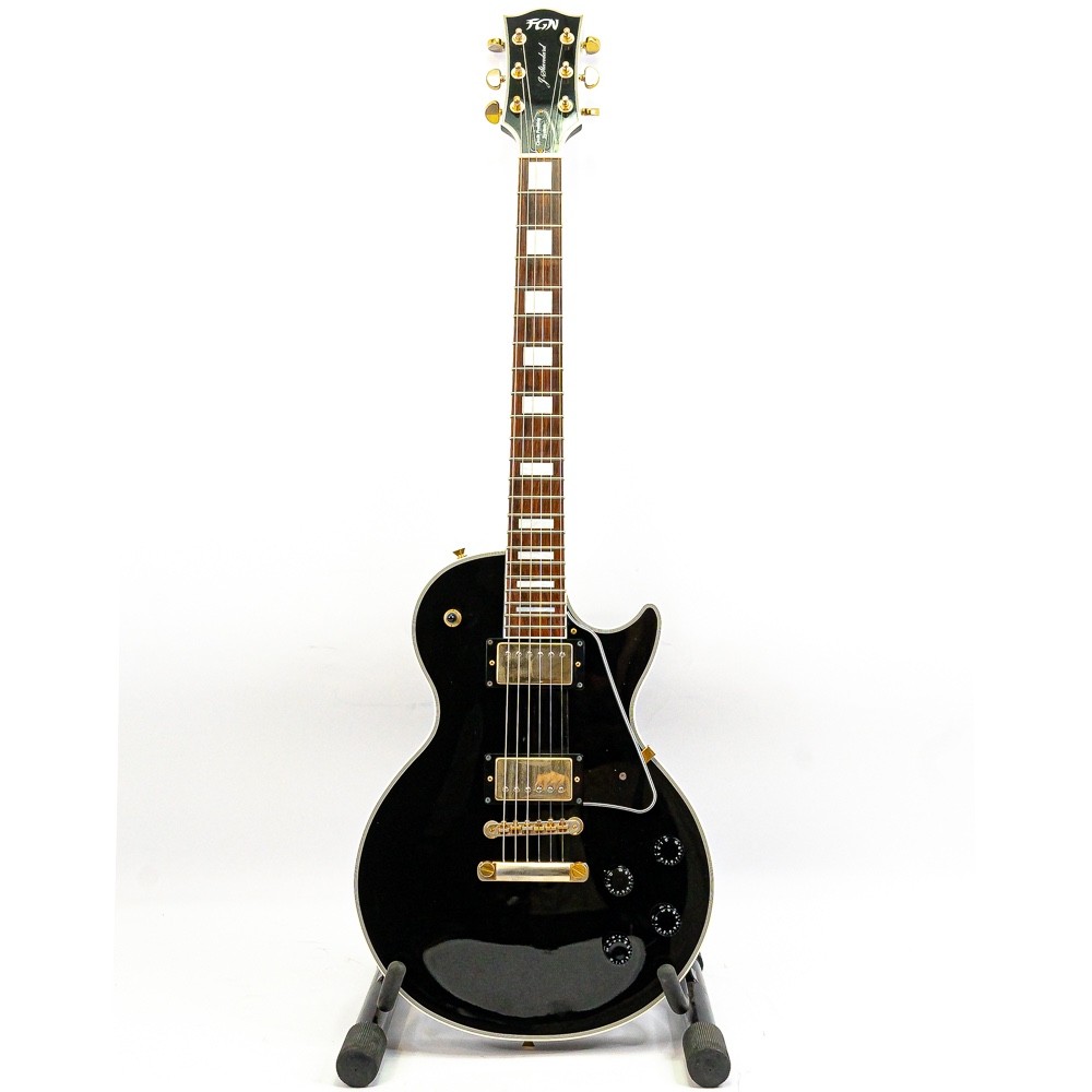 2012 FGN JLC-5R Les Paul Custom MIJ Black w/ Gigbag Fujigen Japan