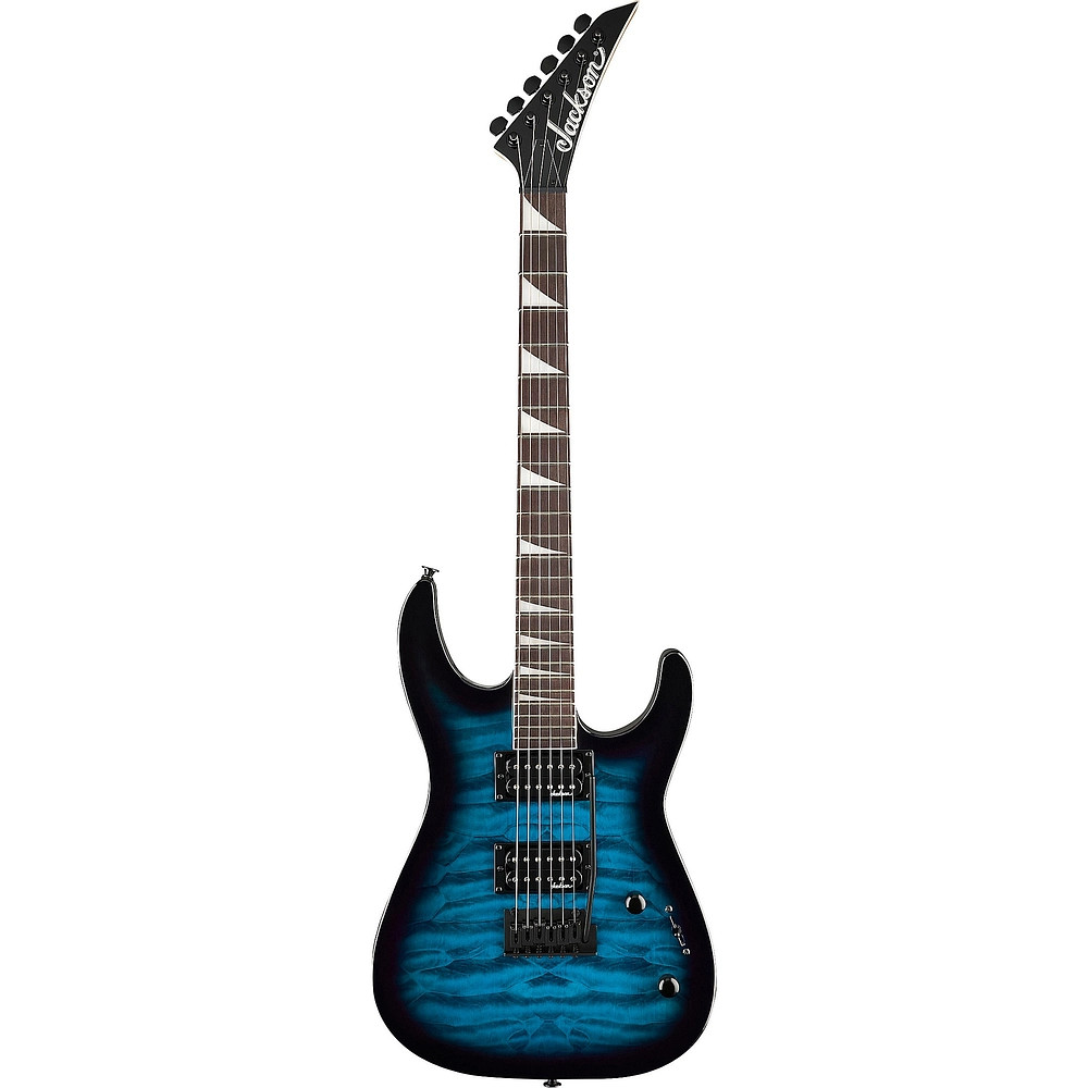 Jackson JS Series Dinky JS20 DKQ 2PT Electric Guitar Transparent Blue