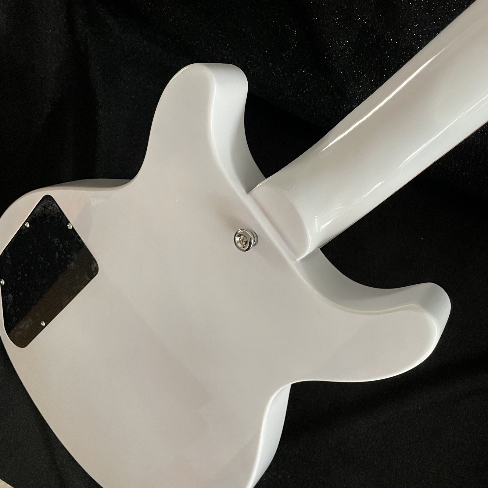 Solid Body White Electric Guitar Stainless Fret Dual P90 Pickups free shipping