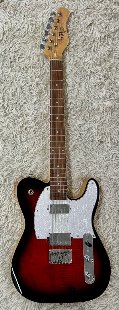 Michael Kelly MK55HTEPRO Hybrid 55 T style Electric Guitar, Tiger’s Eye Burst