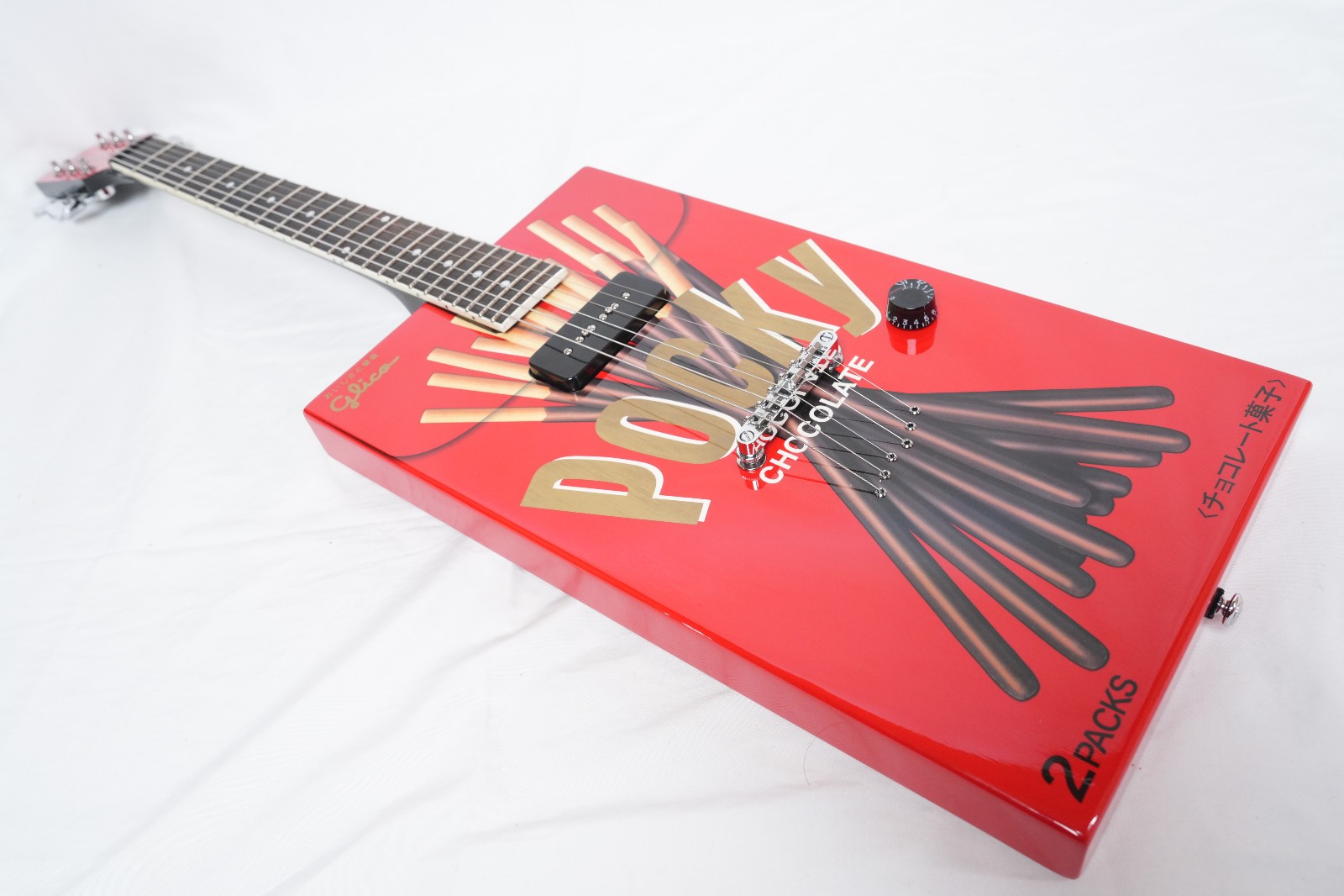 Glico Pocky Guitar by Kazuyoshi Saito, limited model,excellent condition,w/HC
