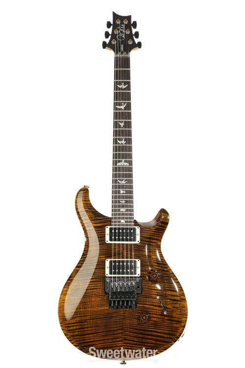 PRS Custom 24 “Floyd” Electric Guitar – Tiger Eye, 10-Top