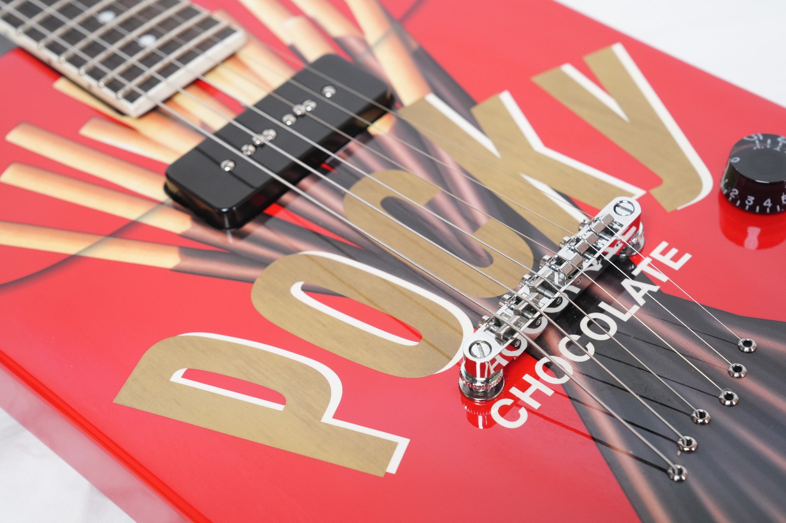 Glico Pocky Guitar by Kazuyoshi Saito, limited model,excellent condition,w/HC