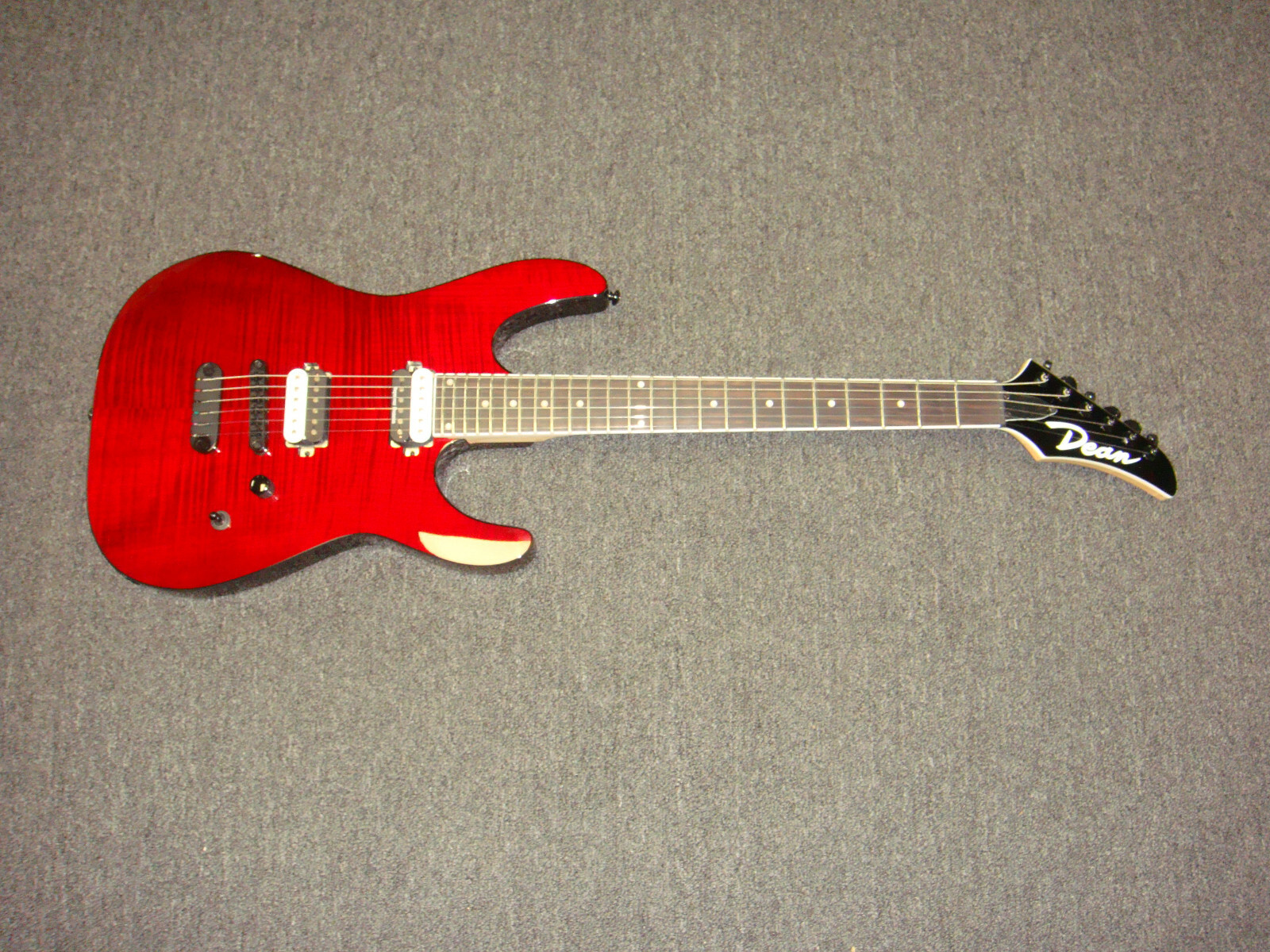 Dean Modern 24 Select Flame Top Electric Guitar Transparent Cherry