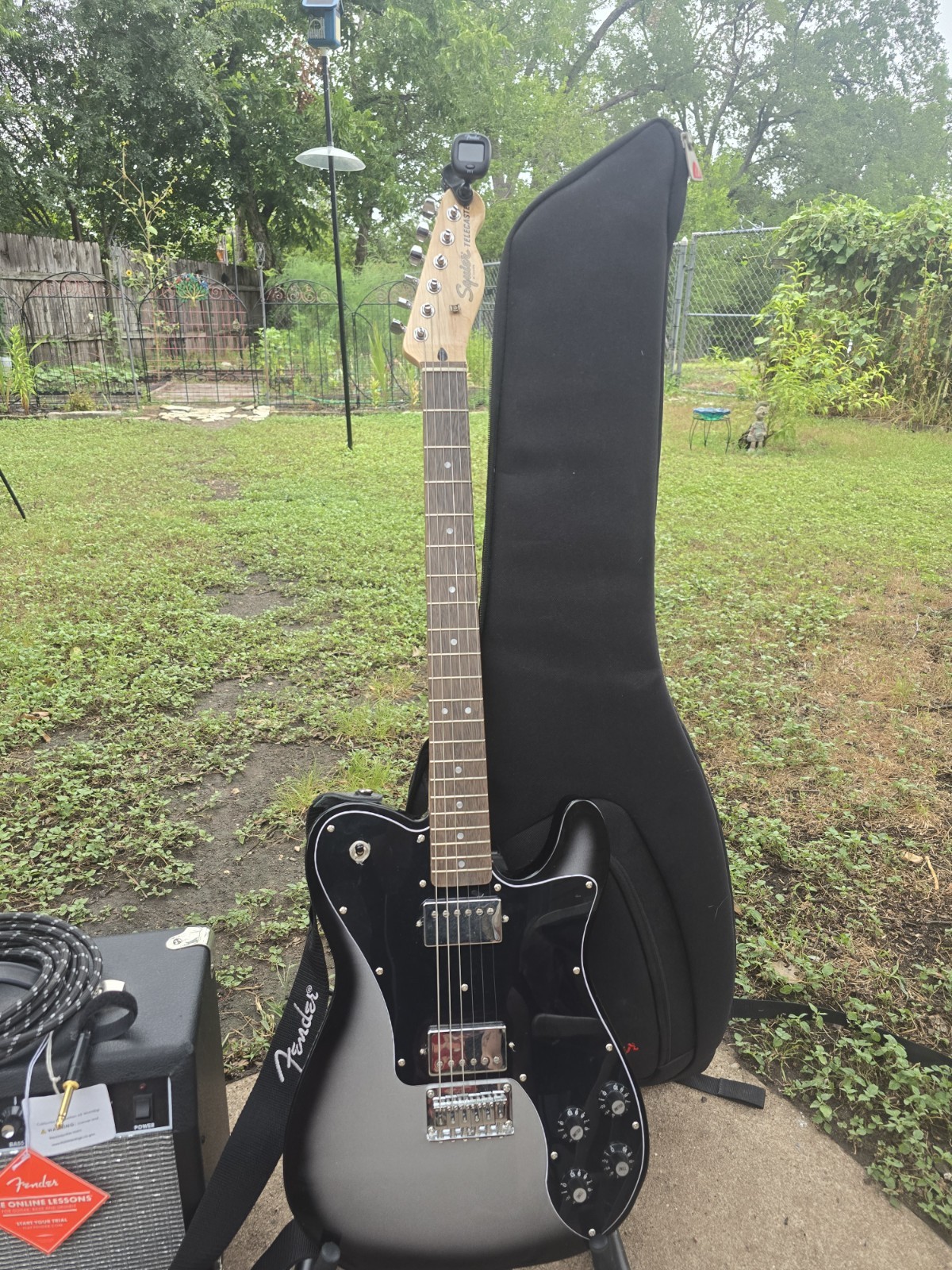 Squier Affinity Series Telecaster Deluxe Electric Guitar and Fender Amp Bundle –