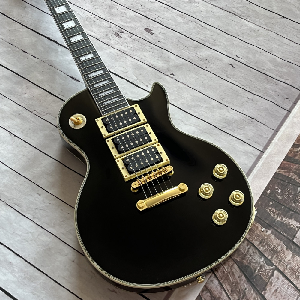 6 strings Black Beauty electric guitar gold hardware 3 pickups free shipping