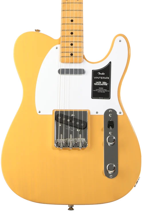 Fender Vintera III Late ’50s Telecaster Electric Guitar – Butterscotch Blonde,