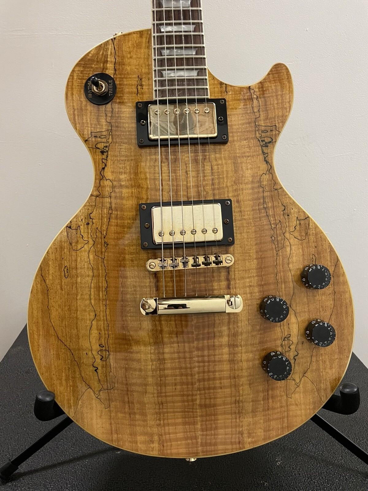 Maestro Les Paul type Spalted Maple Top Gibson Electric Guitar Rare