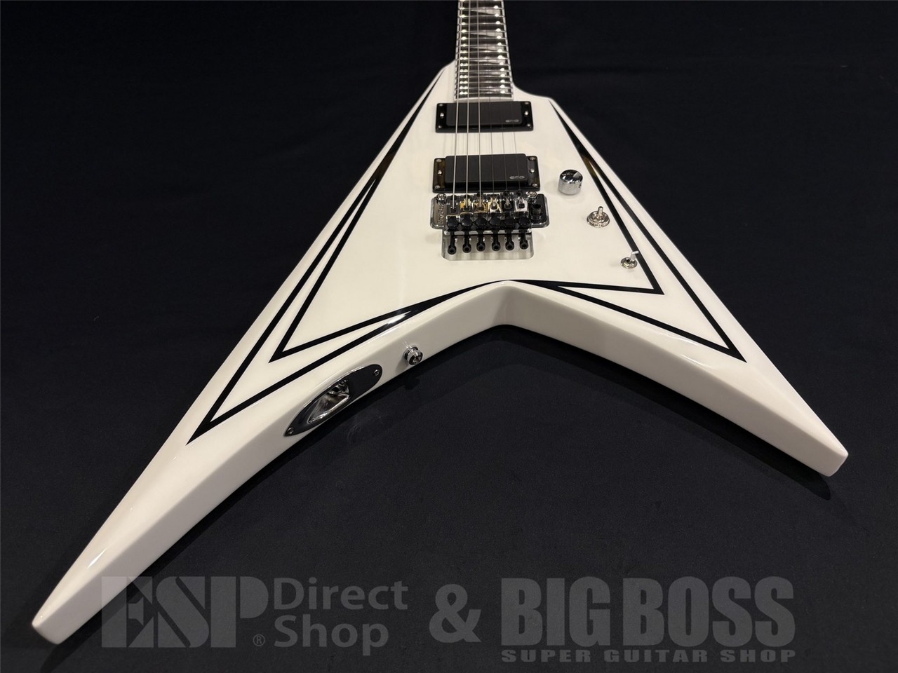 E-II SV White w Black Stripes