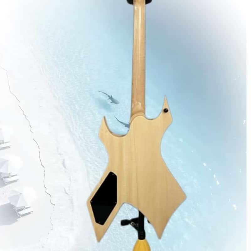 Natural-finish Electric Guitar HH Pickups Laurel Fingerboard Mahogany Body