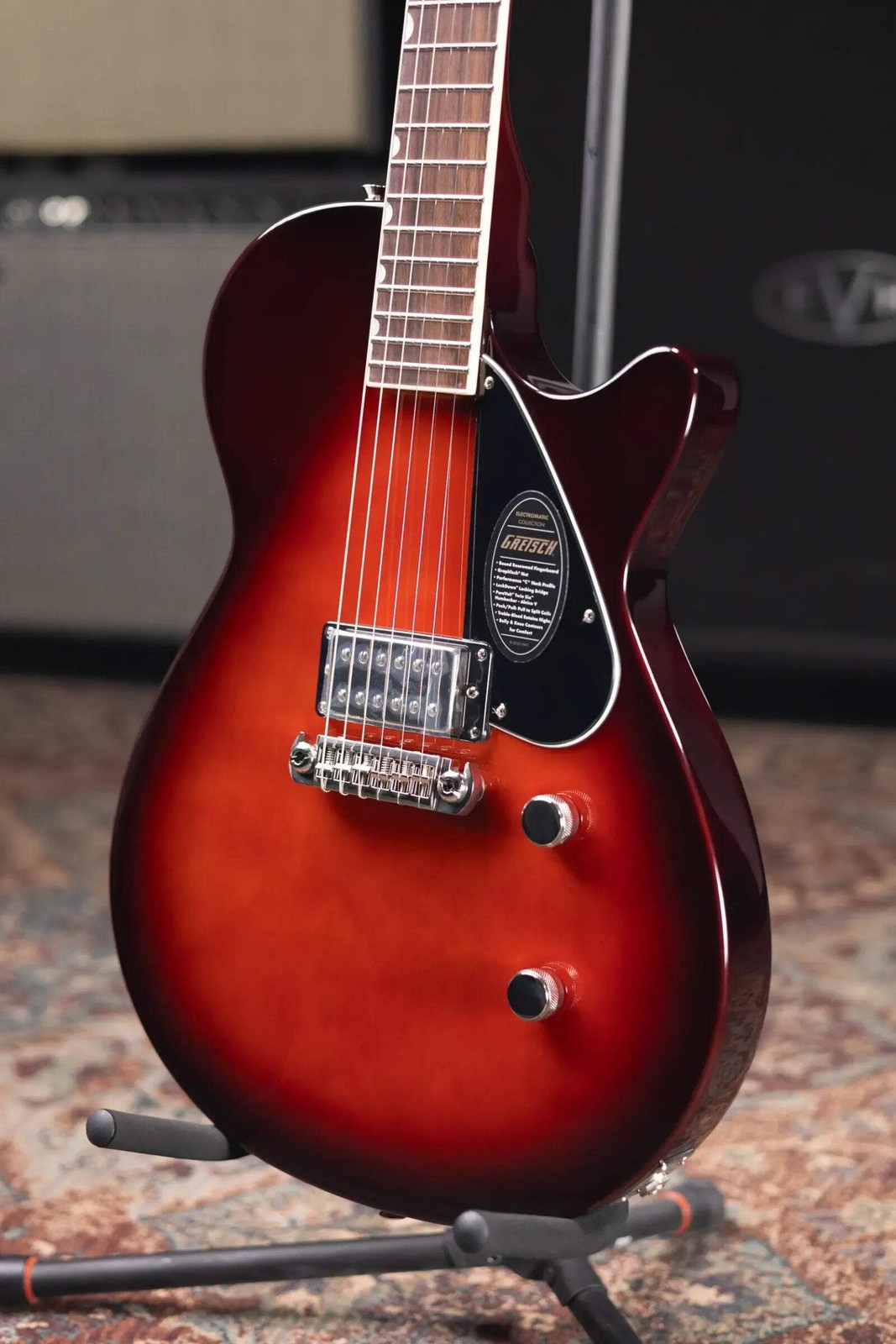 Gretsch Electromatic Jet Club 1 Pickup Electric Guitar – Claret Burst