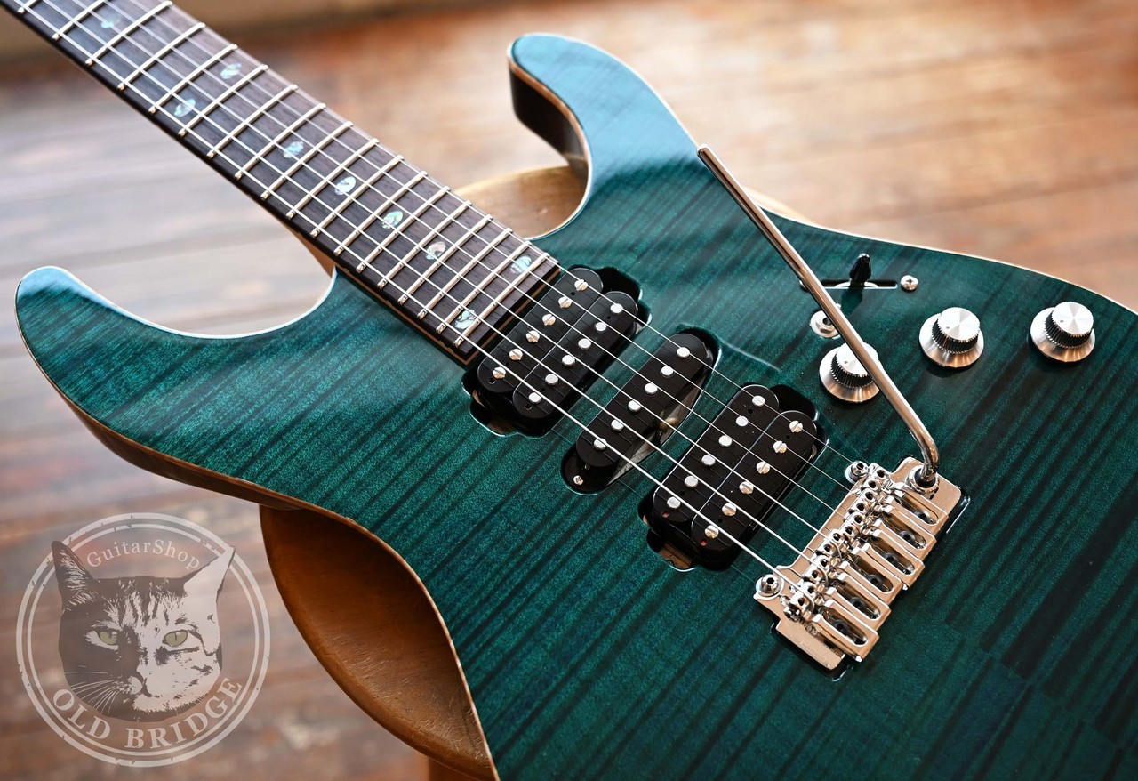 Freedom Custom Hydra 24F Deep Sea Electric Guitar Used