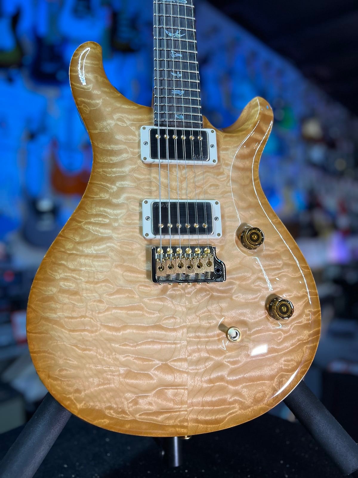 PRS Wood Library Custom 24 Fatback – Custom Color – Quilt 10 Top, Braz 293