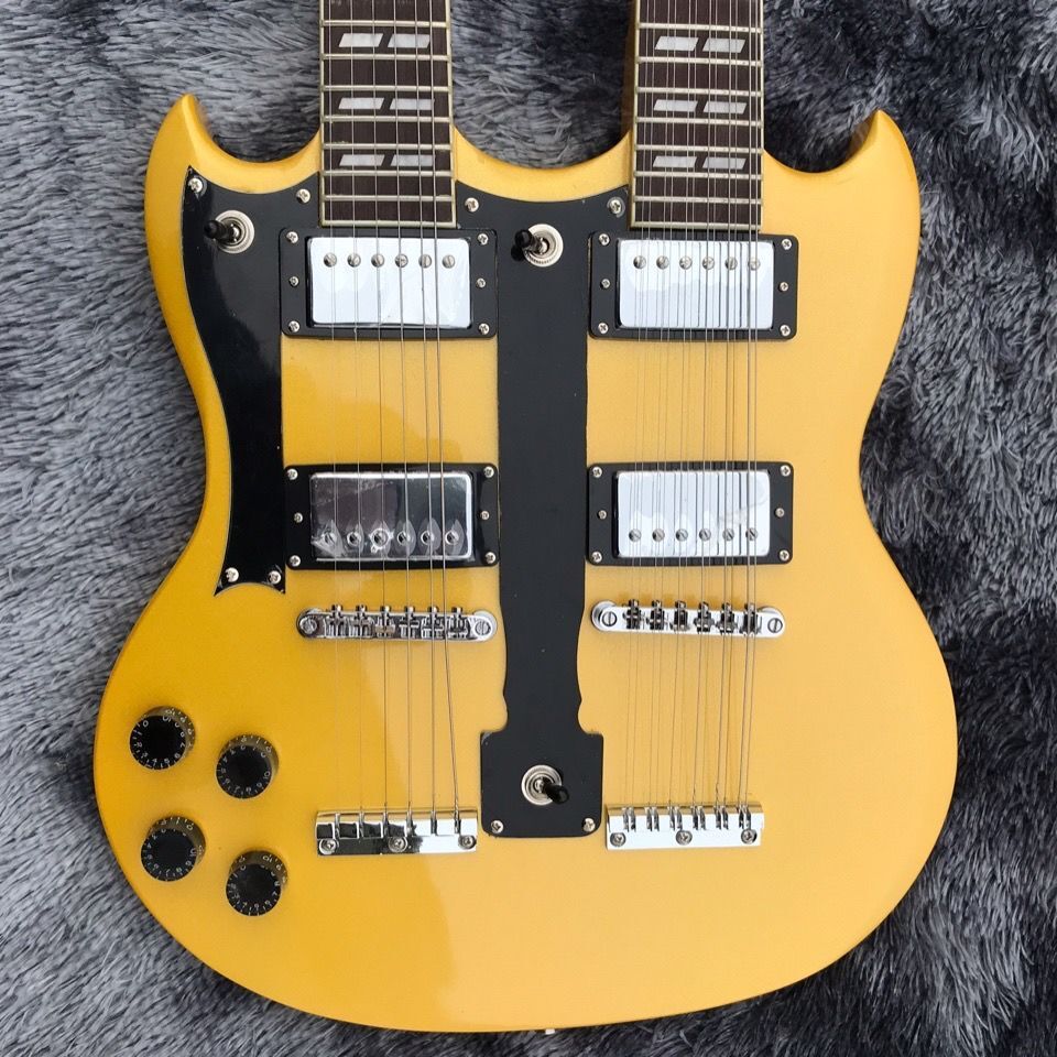 Factory Double-headed Electric Guitar Left-handed 6/12 String