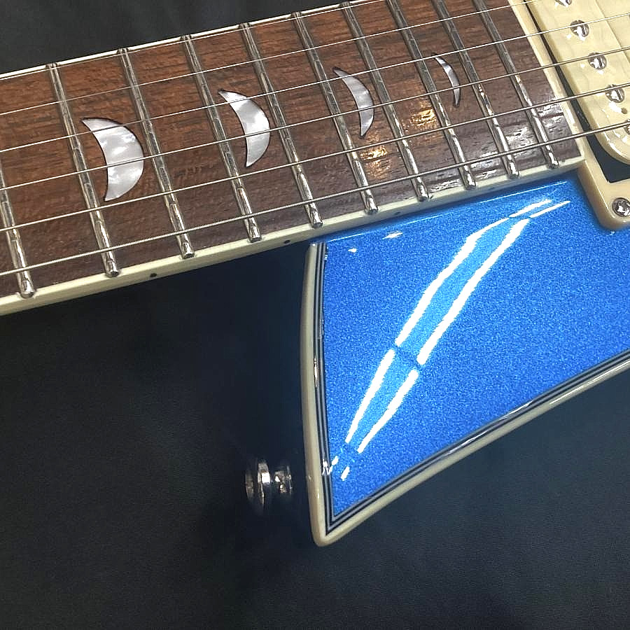 Eastwood KAWAI Moon Sault Metallic Blue Moonshape Vintage Rare Guitar 1982 Japan