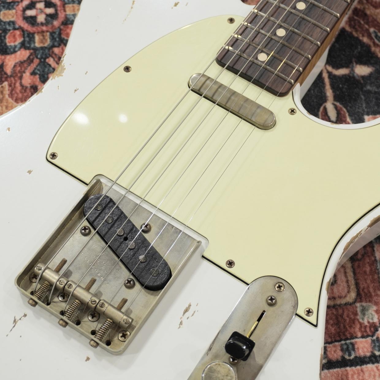 Xotic XTC-1 Olympic White Heavy Aged Alder w Roasted Flame Maple Neck