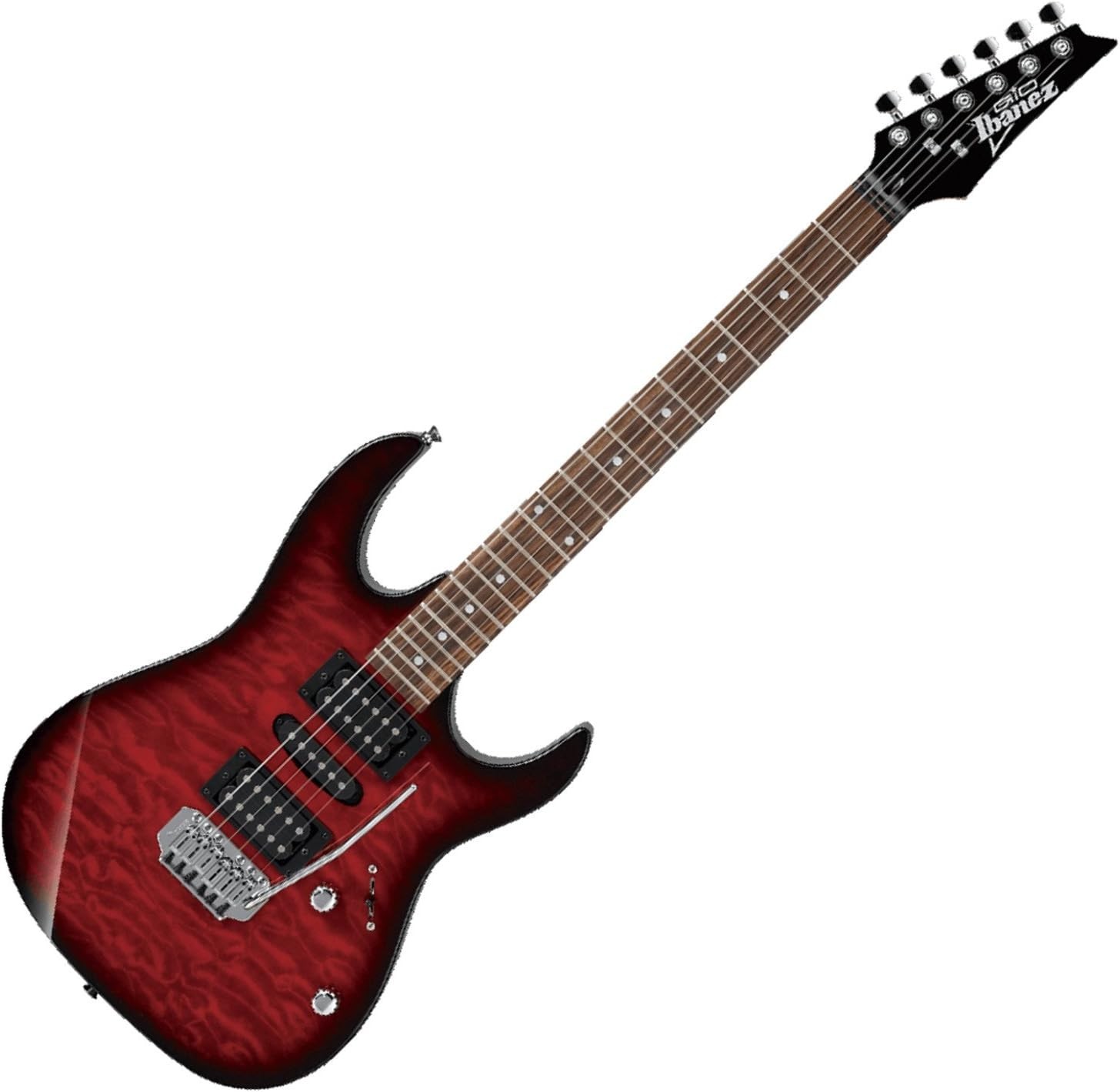Transparent Red Burst Electric Guitar