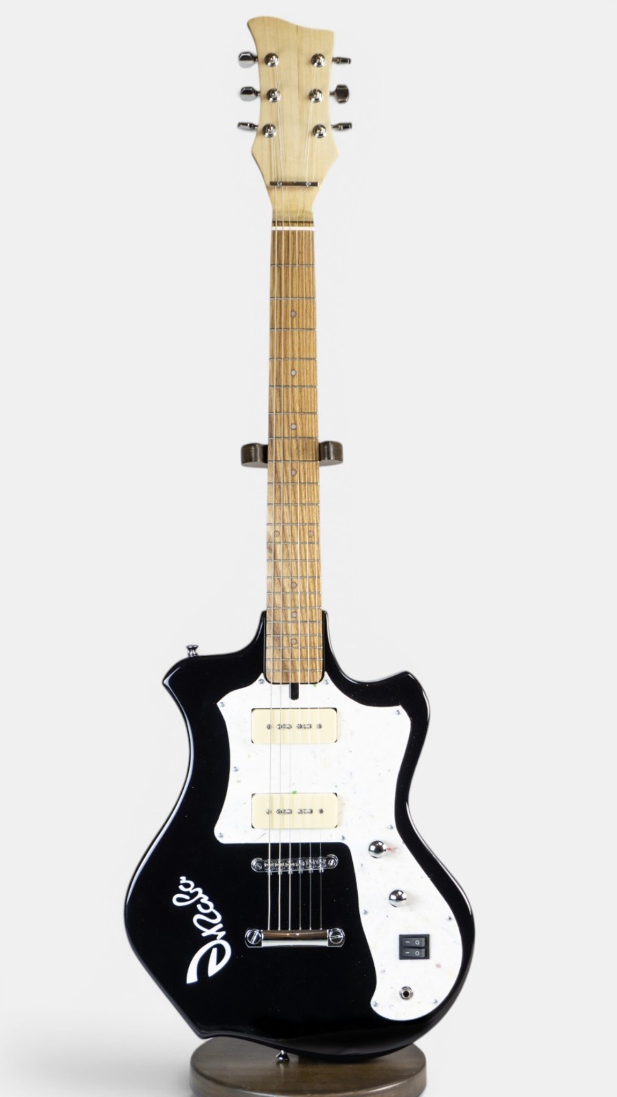 UNICA Style Black Custom Electric Guitar Soviet Era Reissue Rare USSR Retro