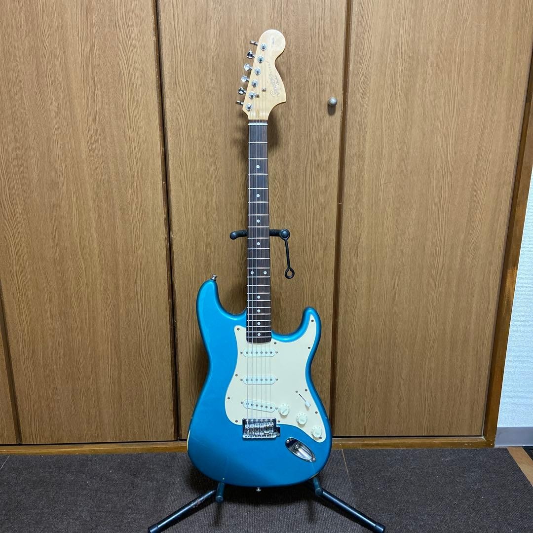 Squier Strat Lake Placid Blue Modified Many Safe Packing!