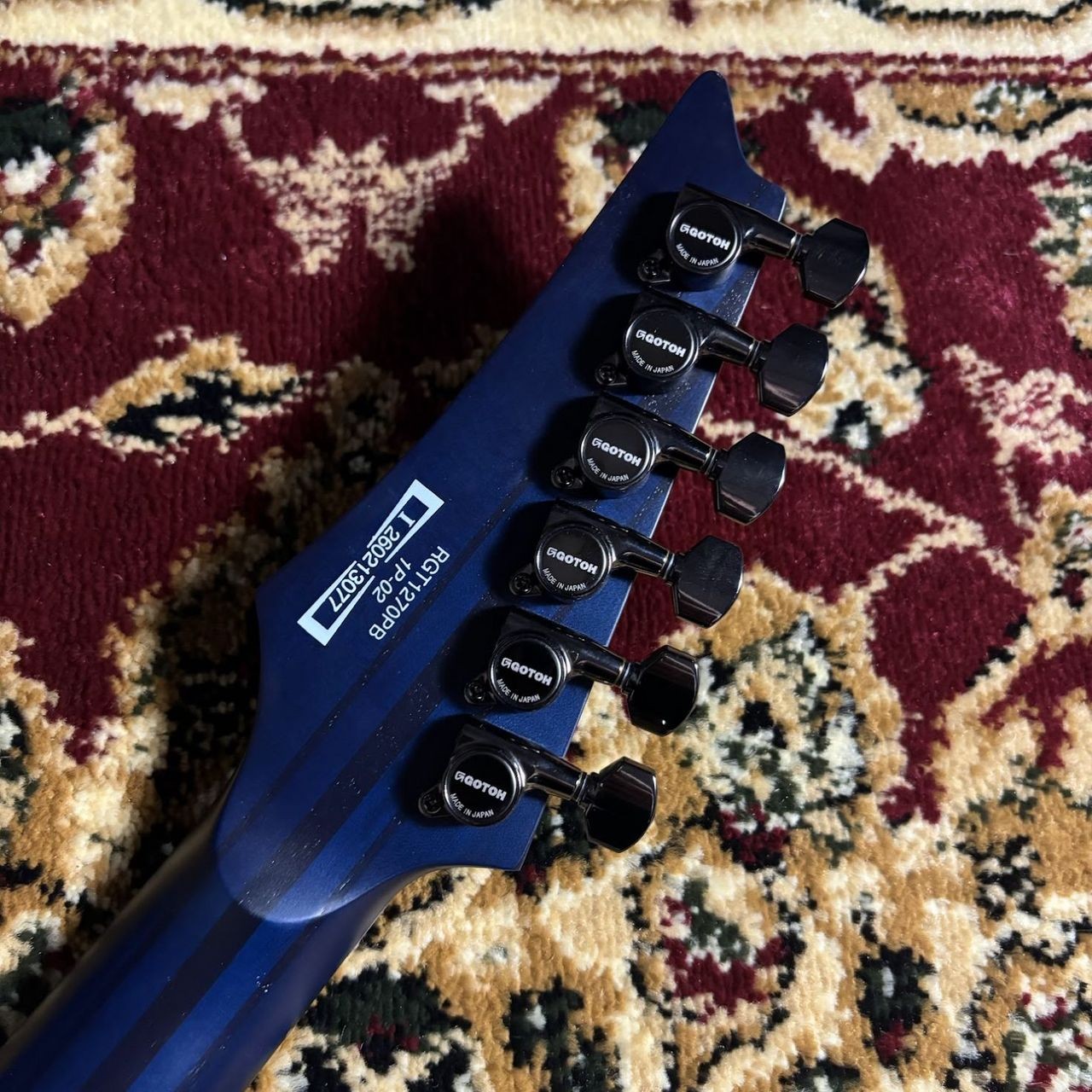 Ibanez RGT1270PB CTF Electric Guitar with Gig Bag – Cosmic Blue Starburst Flat