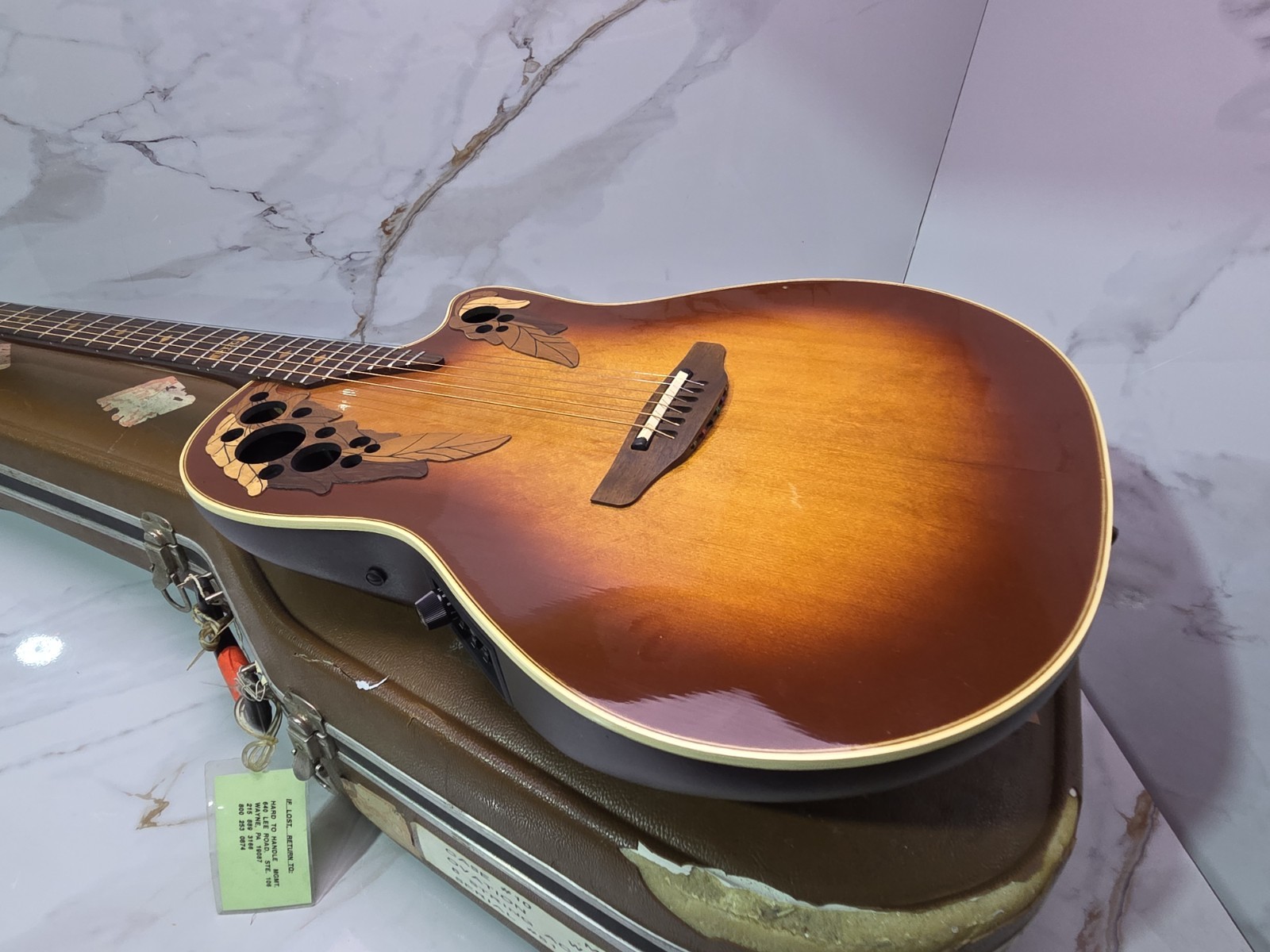 Ovation 85 Collectors Series Owned by Mick Jones FOREIGNER 1985 Sunburst Guitar