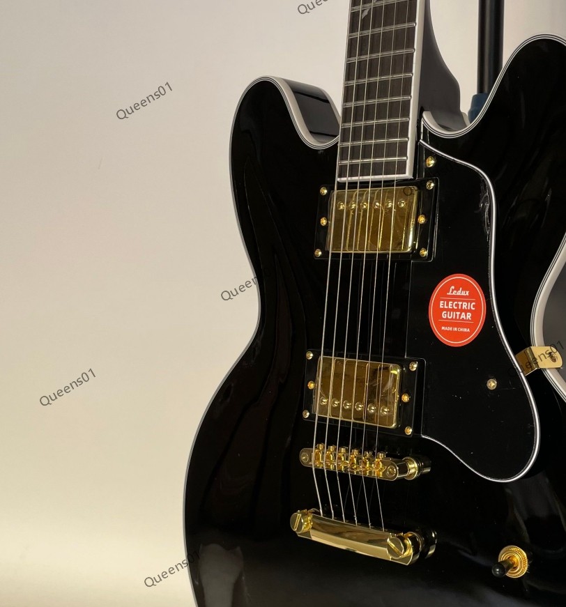 Electric Guitar Stainless Rounded Fret Edge Bone Nut Gold Hardware 22 Frets