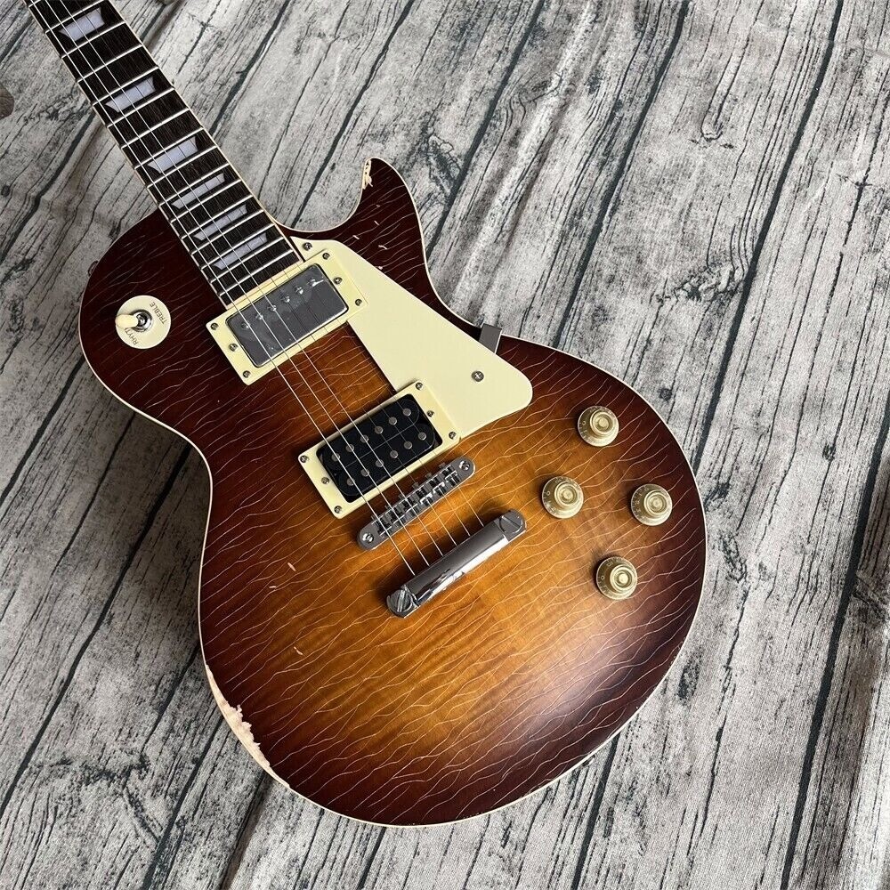 Top Custom Shop 1959 Sunburst Aged Electric Guitar Handed Relics Guitar Standard