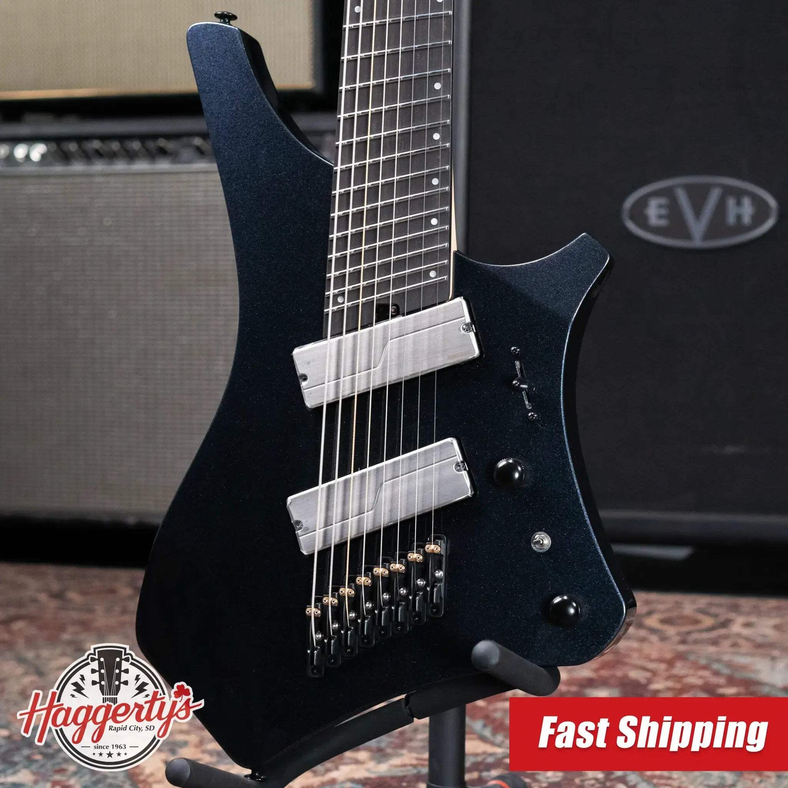 Ibanez Alpha A528 Multi-Scale 8-String Electric Guitar – Iron Pewter